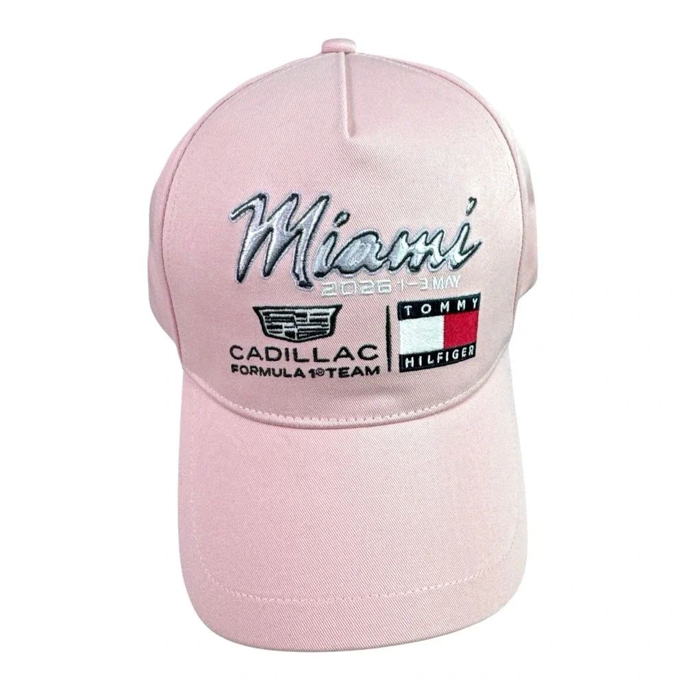 Tommy Hilfiger Cadillac Formula 1 Team Miami Cap Pink Hat Adult OS Unisex